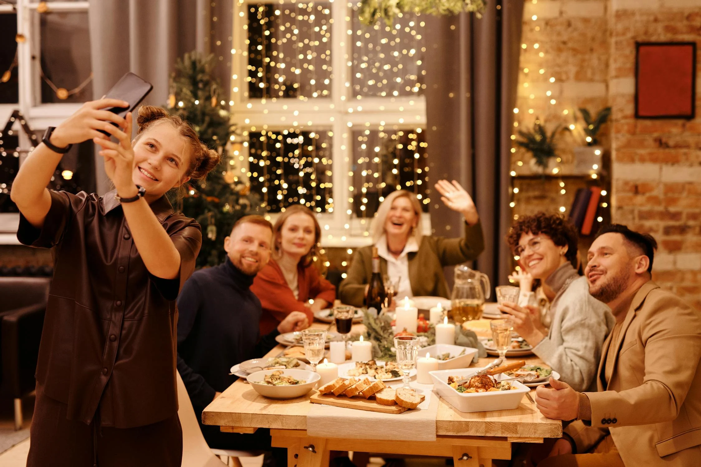 Family and Friends Celebrate Special Events like Christmas, Birthday together and not involve gambling activities